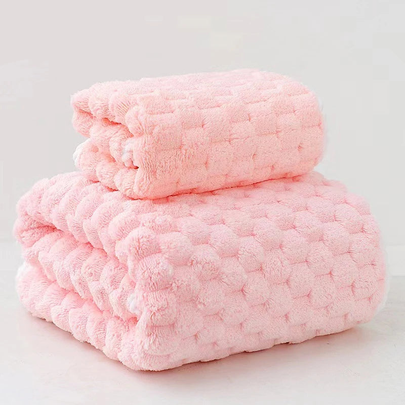 Serviettes de bain Super grandes rose clair