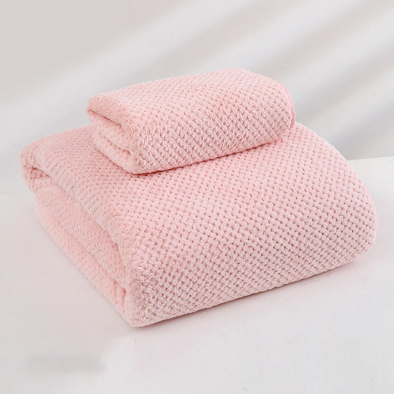 Serviettes de bain Super grandes rose pastèque