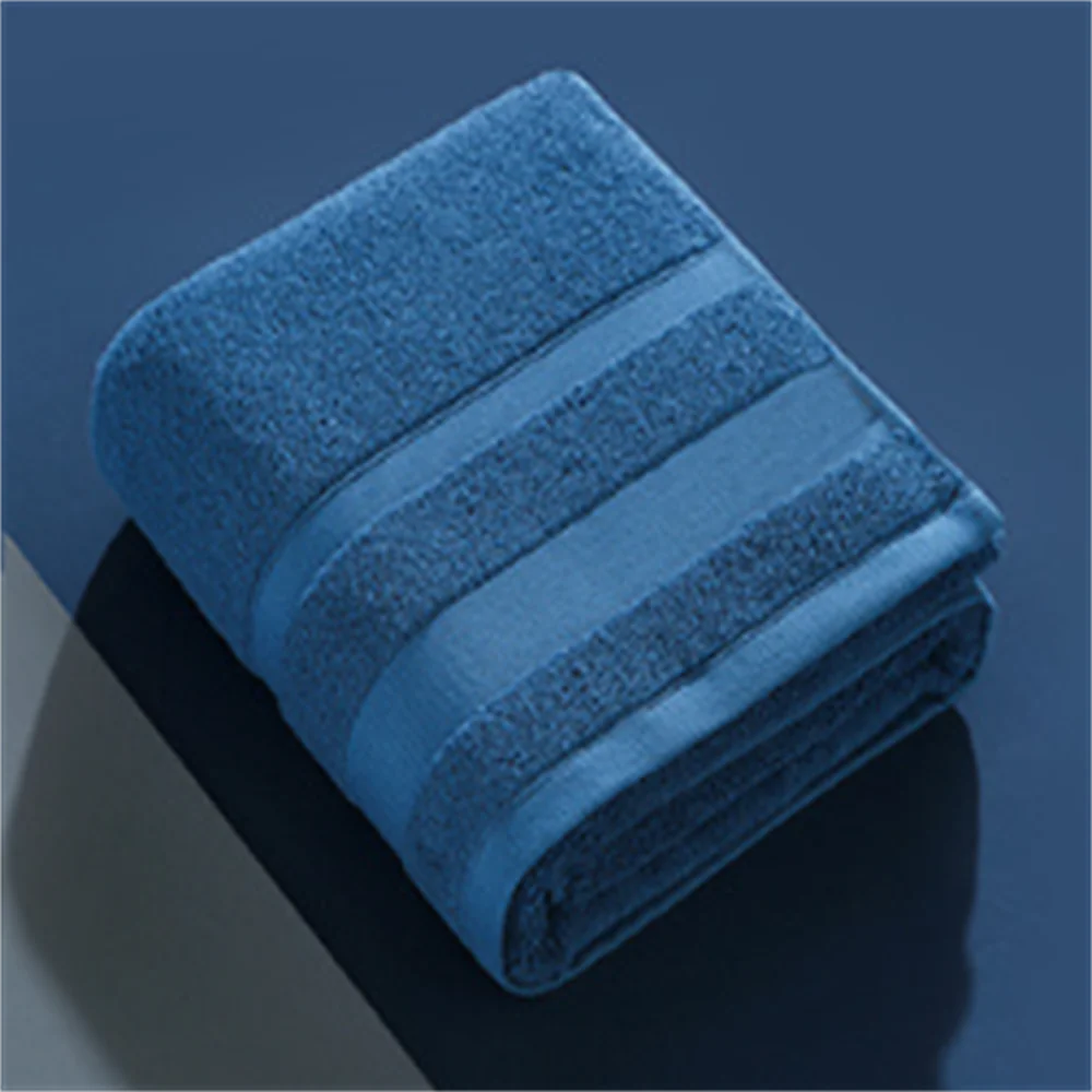 Serviettes de bain différentes tailles bleu