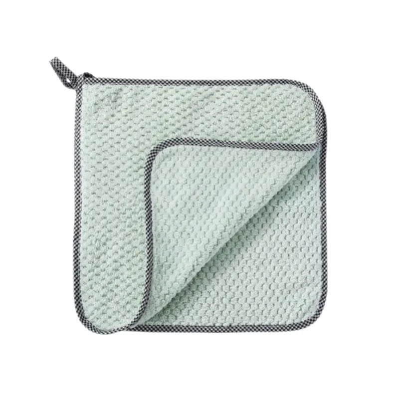 Serviettes de cuisine absorbantes verte claire