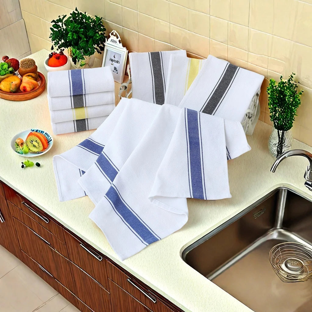 Serviettes de cuisine rayées 1pcs