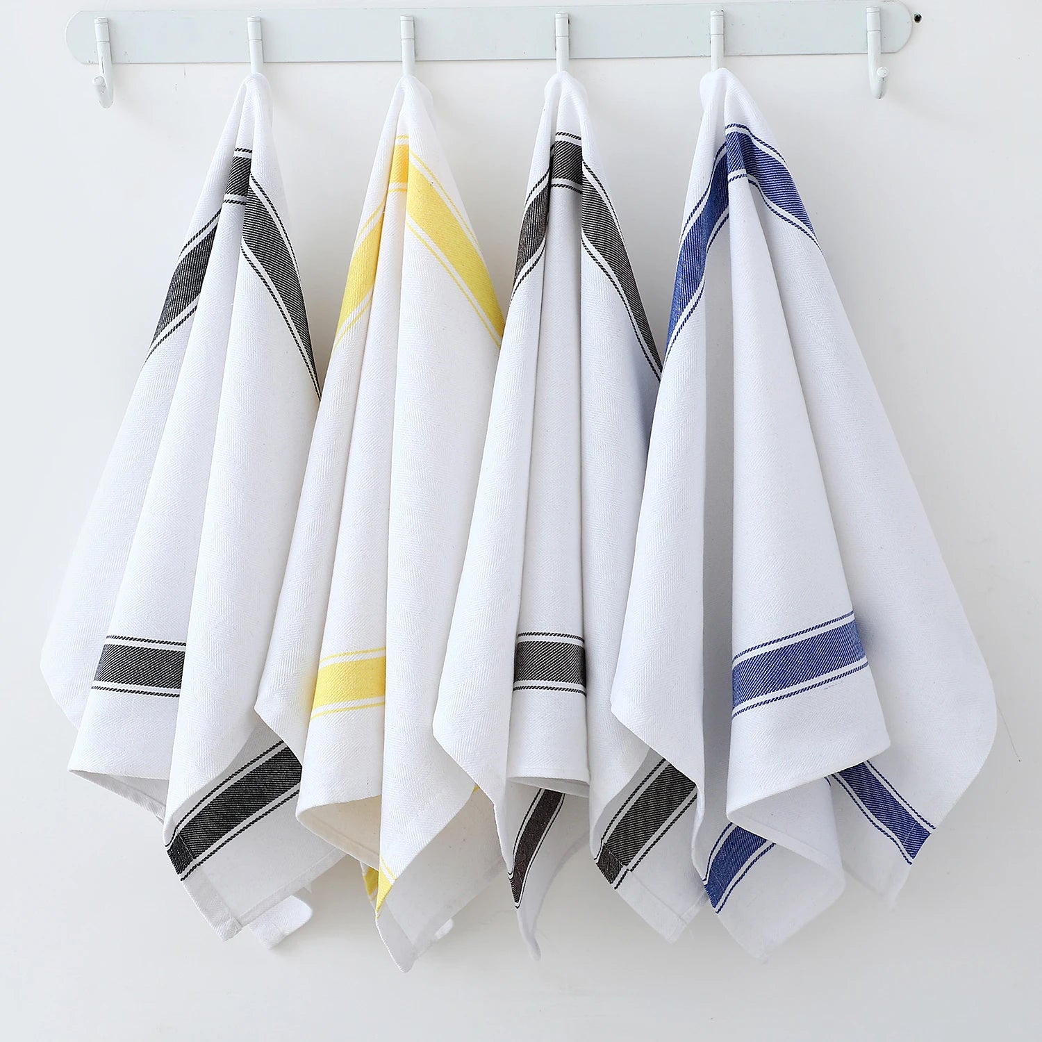  Serviettes de cuisine rayées 4pcs