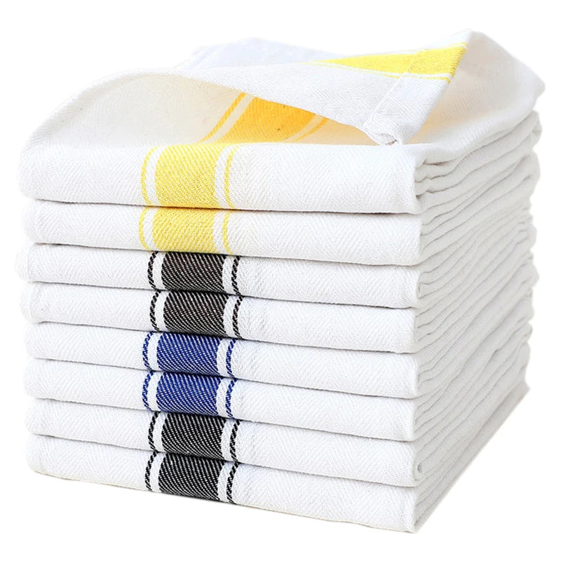 Serviettes de cuisine rayées 8pcs