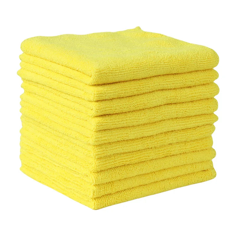 Serviettes de nettoyage voiture jaune