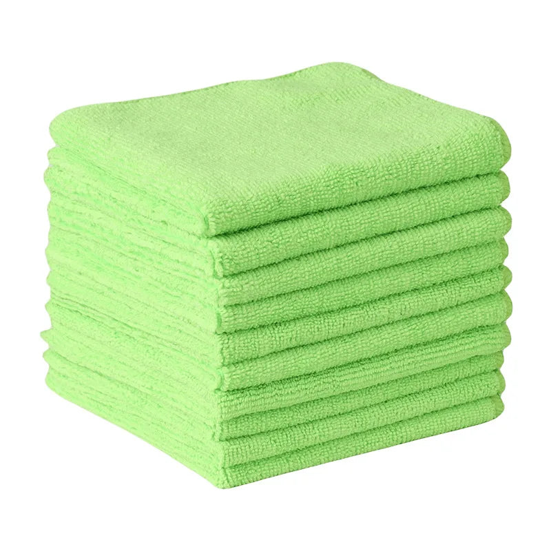 Serviettes de nettoyage voiture verte