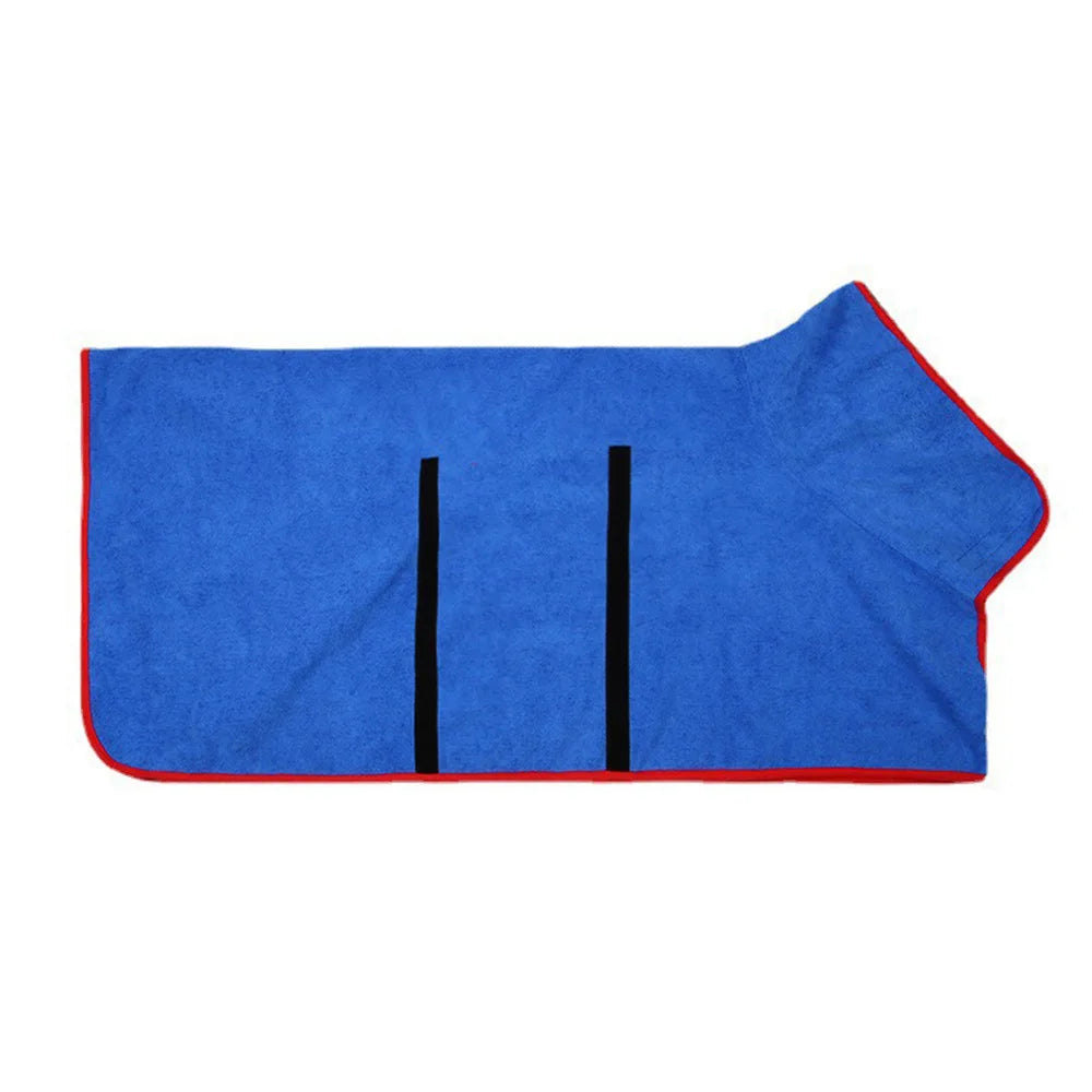 Serviettes de bain pour chiens/chats bleu
