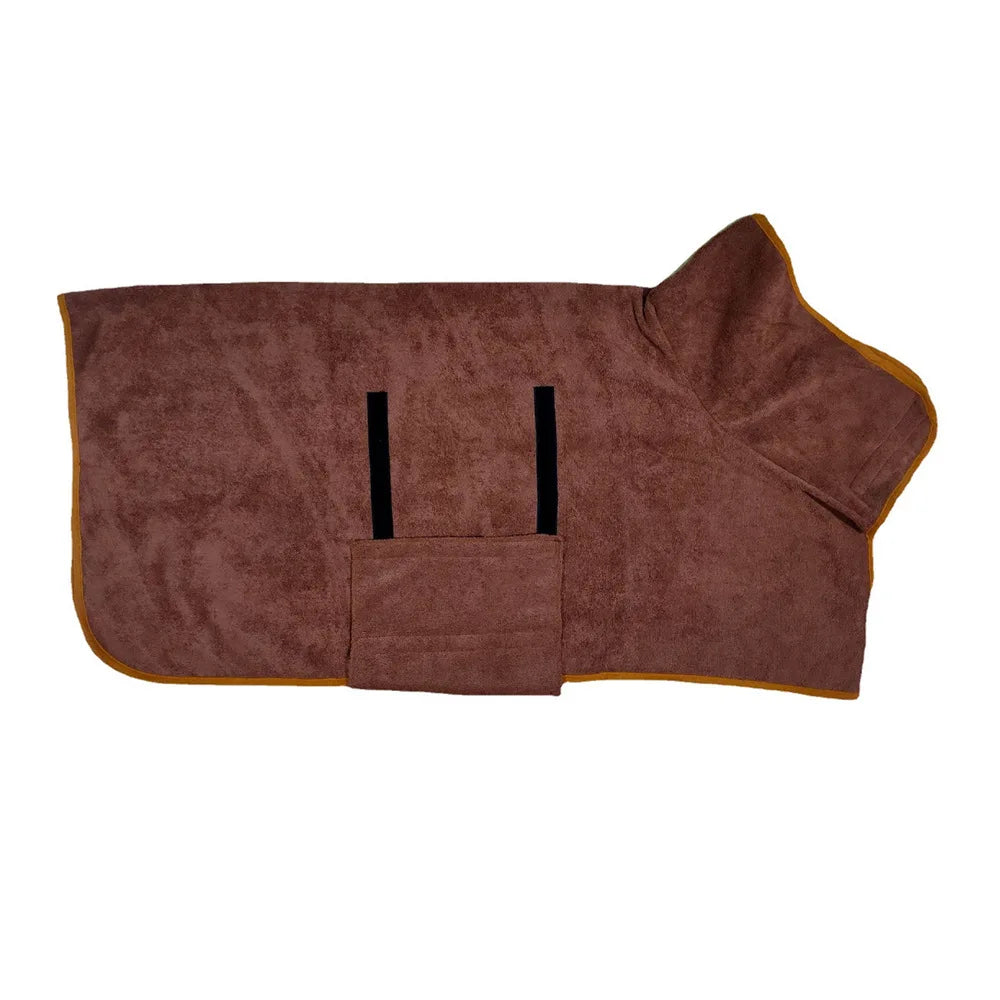 Serviettes de bain pour chiens/chats marron