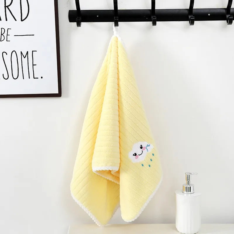 Serviettes de bain pour enfants bebe jaune