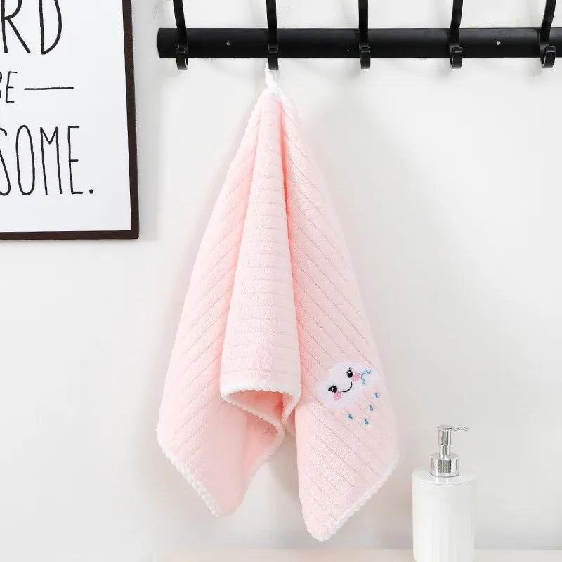 Serviettes de bain pour enfants bebe rose