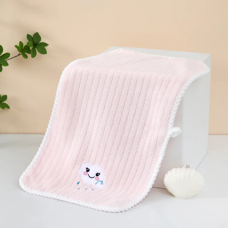 Serviettes de bain pour enfants bebe rose2