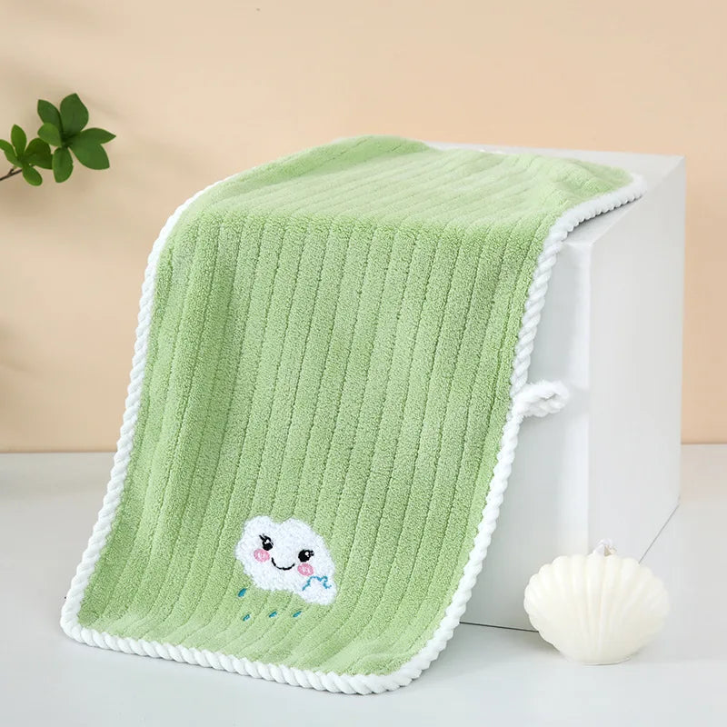Serviettes de bain pour enfants bebe verte