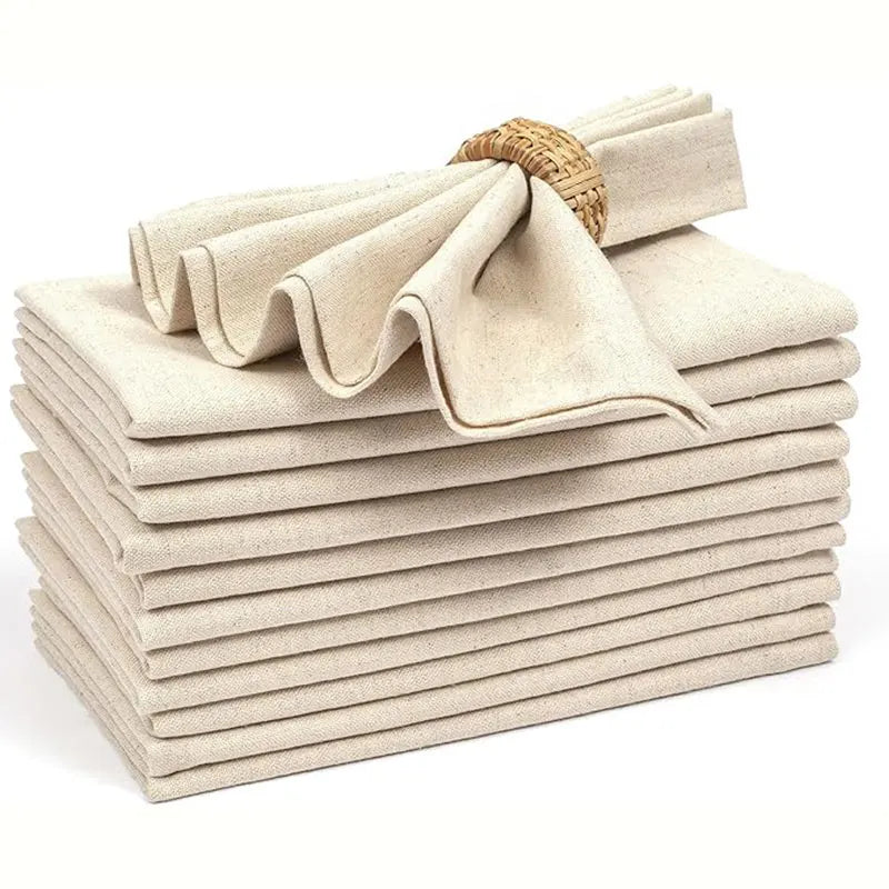 Serviettes de nappe en Polyester beige