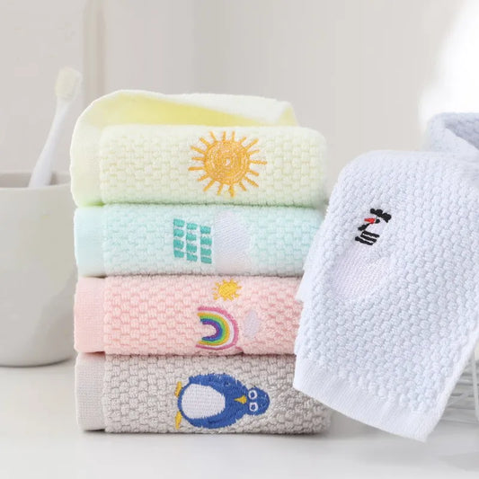 Serviettes en Coton à Motifs de Dessin Animé